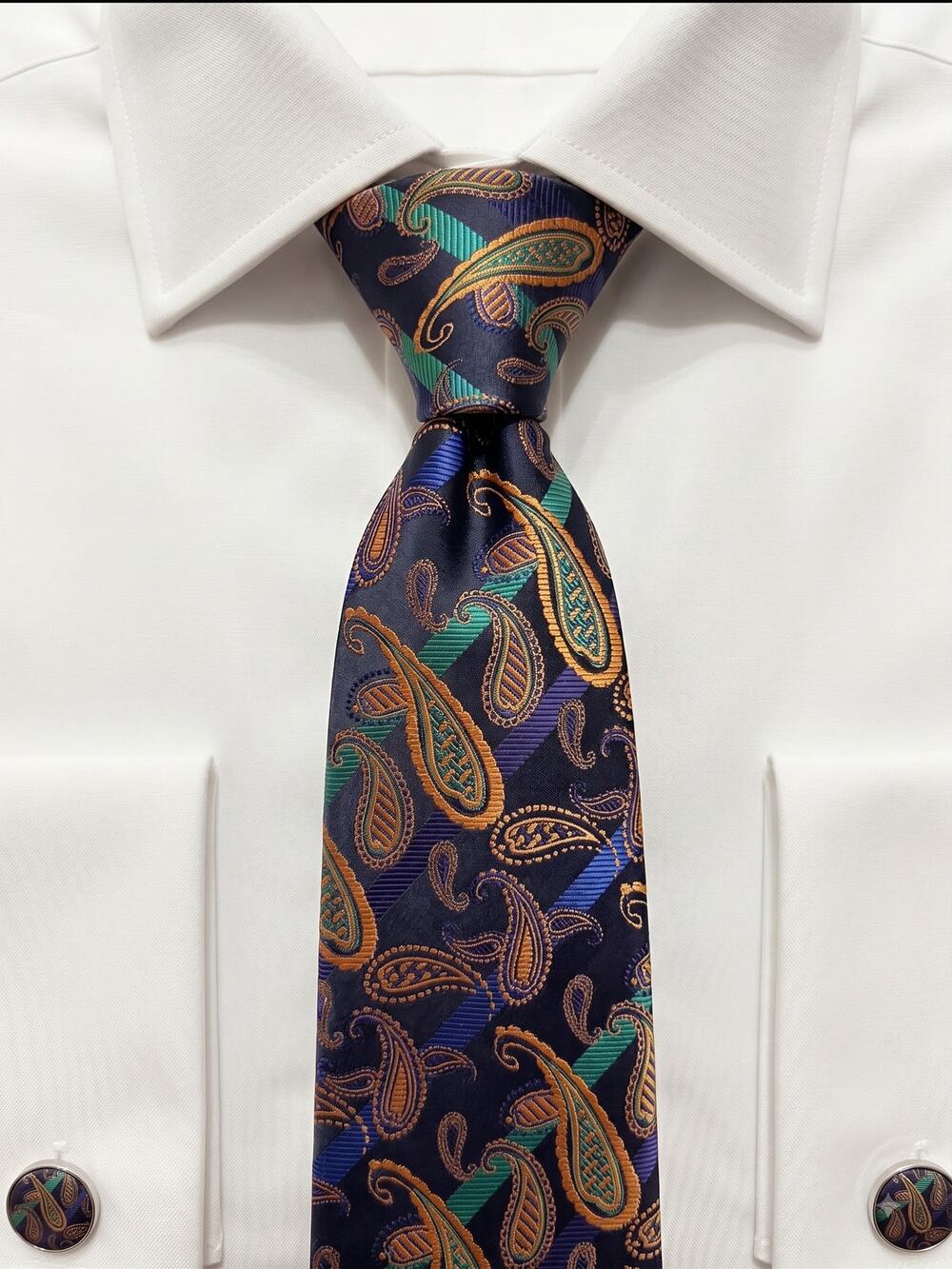 Kailong Hand-Made Paisley Silk Necktie 100% Silk